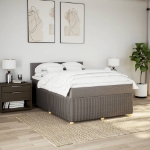 Giroletto a Molle con Materasso Tortora 140x190 cm in Tessuto
