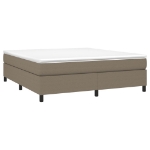 Giroletto a Molle con Materasso Tortora 160x200 cm in Tessuto