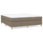 Giroletto a Molle con Materasso Tortora 160x200 cm in Tessuto