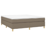 Giroletto a Molle con Materasso Tortora 160x200 cm in Tessuto