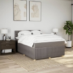Giroletto a Molle con Materasso Tortora 160x200 cm in Tessuto