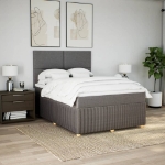 Giroletto a Molle con Materasso Tortora 160x200 cm in Tessuto