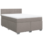Giroletto a Molle con Materasso Tortora 160x200 cm in Tessuto