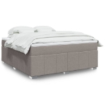 Giroletto a Molle con Materasso Tortora 180x200 cm in Tessuto