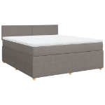 Giroletto a Molle con Materasso Tortora 180x200 cm in Tessuto