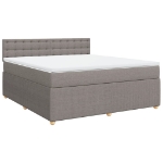 Giroletto a Molle con Materasso Tortora 180x200 cm in Tessuto