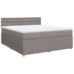 Giroletto a Molle con Materasso Tortora 180x200 cm in Tessuto