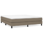 Giroletto a Molle con Materasso Tortora 180x200 cm in Tessuto