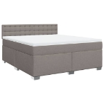 Giroletto a Molle con Materasso Tortora 180x200 cm in Tessuto