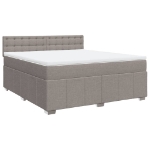 Giroletto a Molle con Materasso Tortora 180x200 cm in Tessuto