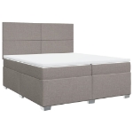 Giroletto a Molle con Materasso Tortora 200x200 cm in Tessuto