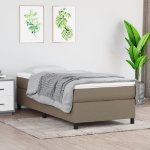 Giroletto a Molle con Materasso Tortora 80x200 cm inTessuto