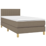 Giroletto a Molle con Materasso Tortora 90x190 cm in Tessuto