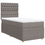 Giroletto a Molle con Materasso Tortora 90x190 cm in Tessuto