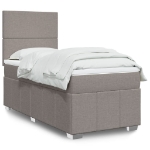 Giroletto a Molle con Materasso Tortora 90x190 cm in Tessuto