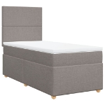 Giroletto a Molle con Materasso Tortora 90x190 cm in Tessuto