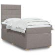 Giroletto a Molle con Materasso Tortora 90x190 cm in Tessuto