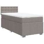Giroletto a Molle con Materasso Tortora 90x190 cm in Tessuto