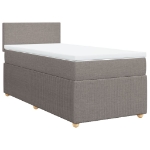 Giroletto a Molle con Materasso Tortora 90x190 cm in Tessuto