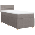 Giroletto a Molle con Materasso Tortora 90x190 cm in Tessuto