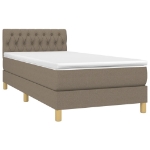 Giroletto a Molle con Materasso Tortora 90x190 cm in Tessuto