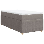 Giroletto a Molle con Materasso Tortora 90x190 cm in Tessuto
