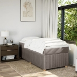 Giroletto a Molle con Materasso Tortora 90x190 cm in Tessuto