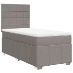 Giroletto a Molle con Materasso Tortora 90x190 cm in Tessuto