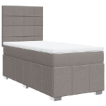 Giroletto a Molle con Materasso Tortora 90x190 cm in Tessuto