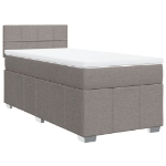 Giroletto a Molle con Materasso Tortora 90x200 cm inTessuto