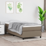 Giroletto a Molle con Materasso Tortora 90x200 cm inTessuto
