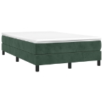Giroletto a Molle con Materasso Verde Scuro 120x190 cm Velluto