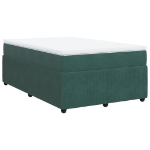 Giroletto a Molle con Materasso Verde Scuro 120x190 cm Velluto