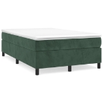 Giroletto a Molle con Materasso Verde Scuro 120x190 cm Velluto