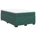 Giroletto a Molle con Materasso Verde Scuro 120x190 cm Velluto