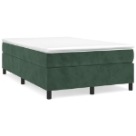 Giroletto a Molle con Materasso Verde Scuro 120x200 cm Velluto
