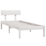 Giroletto Bianco in Legno Massello 75x190 cm Small Single