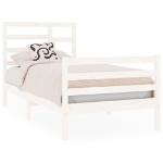Giroletto Bianco in Legno Massello 75x190 cm Small Single