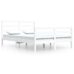 Giroletto Bianco in Legno Massello di Pino 160x200 cm