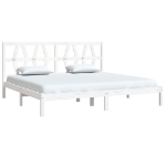 Giroletto Bianco in Legno Massello di Pino 200x200 cm