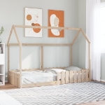 Giroletto Casetta per Bambini 90x200 cm Legno Massello di Pino