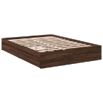 Giroletto Cassetti Rovere Marrone 135x190 cm Legno Multistrato