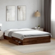 Giroletto Cassetti Rovere Marrone 140x200 cm Legno Multistrato