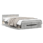 Giroletto Cassetto Grigio Cemento 90x190 cm Legno Multistrato