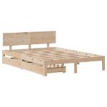 Giroletto con Cassetti 120x200 cm in Legno Massello di Pino