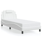 Giroletto con Luci LED Bianco 90x200 cm in Similpelle