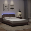Giroletto con Luci LED Grigio 120x200 cm in Similpelle