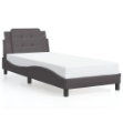 Giroletto con Luci LED Grigio 90x200 cm in Similpelle