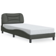 Giroletto con Luci LED Grigio Scuro 80x200 cm in Tessuto
