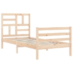 Giroletto con Testiera 90x200 cm in Legno Massello